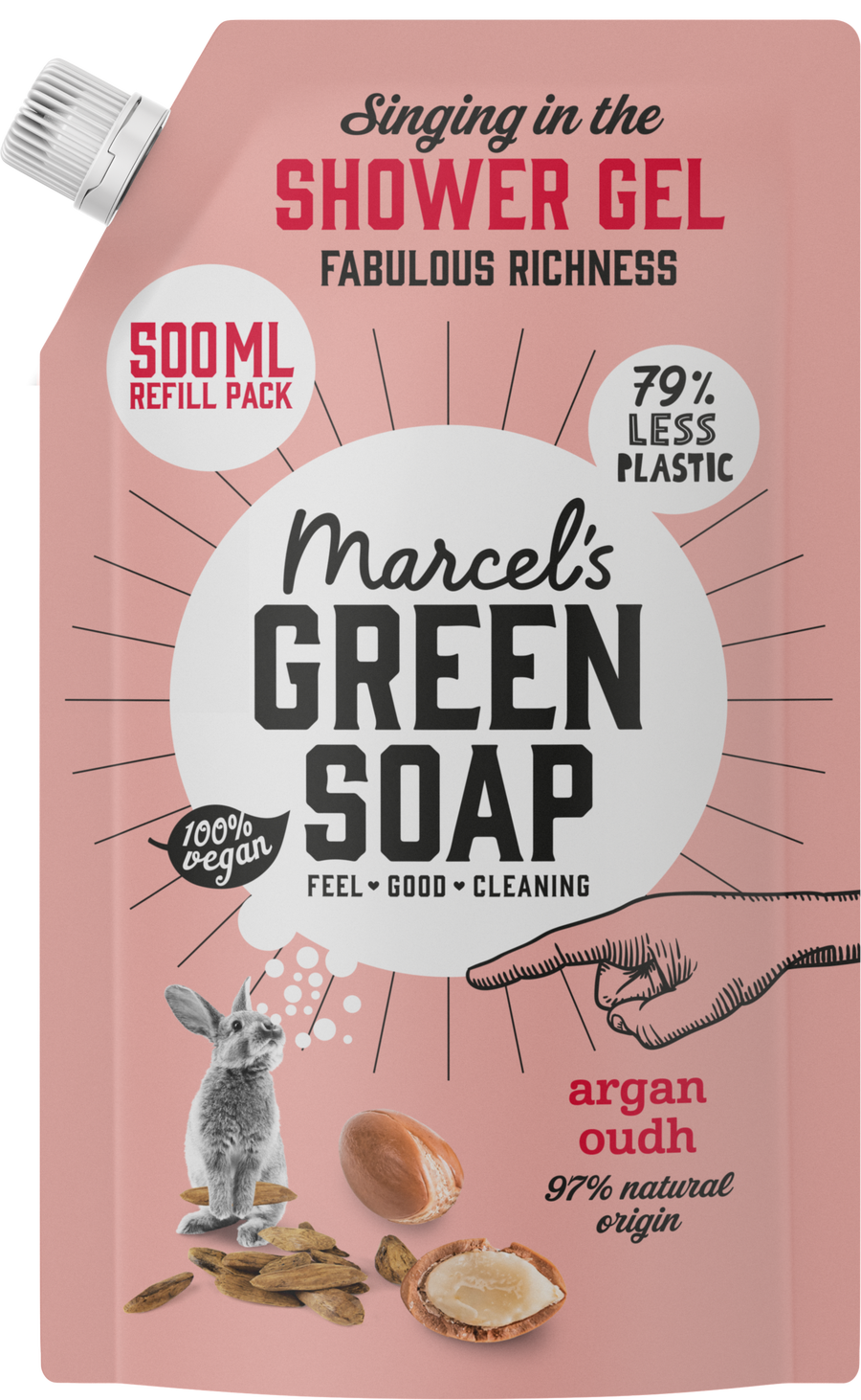 

Гель для душа Marcel's Green Soap Duschgel Argan & Oudh Nachfüllpackung