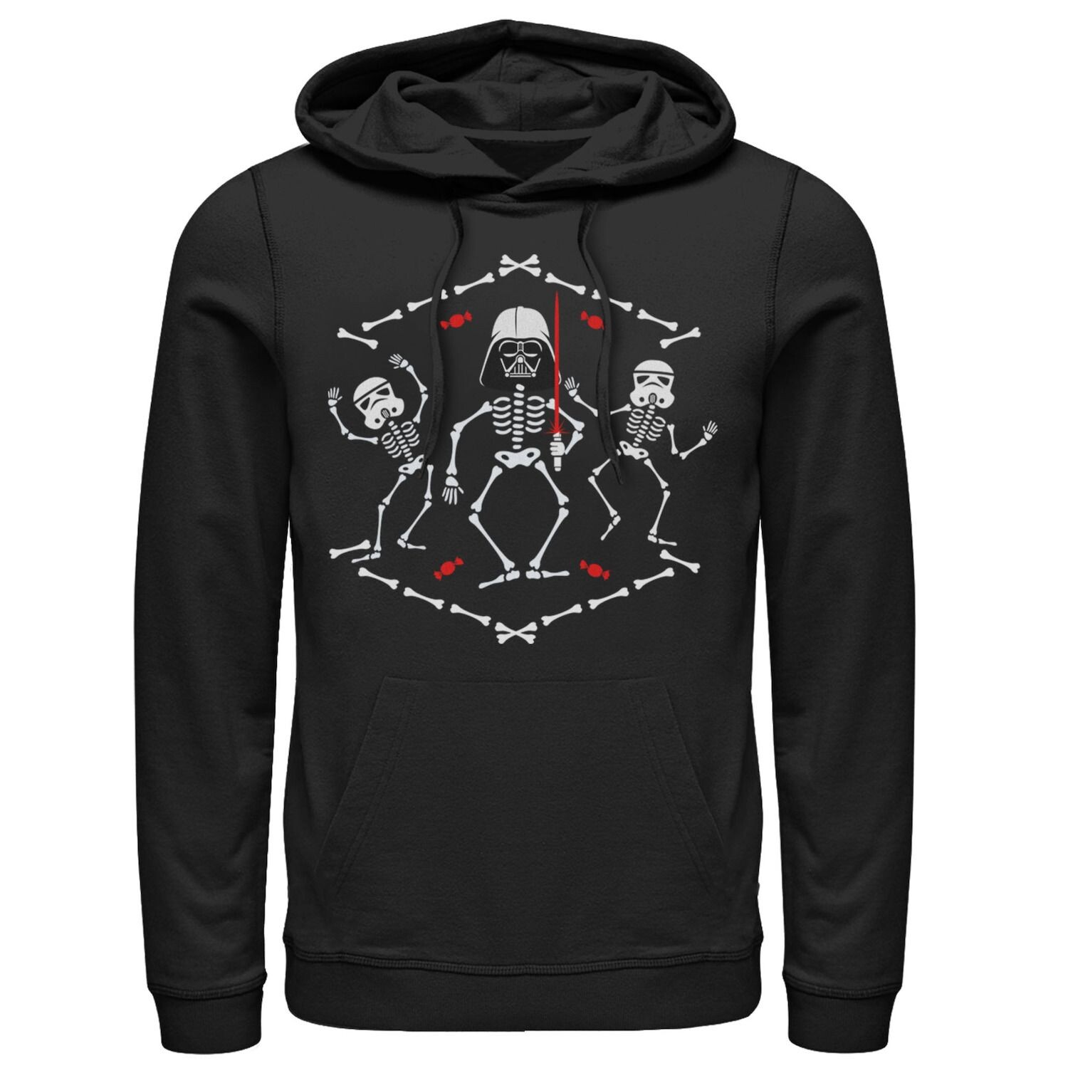 

Мужская толстовка с рисунком Vader And Troopers Skeletons Star Wars, Черный, Мужская толстовка с рисунком Vader And Troopers Skeletons Star Wars