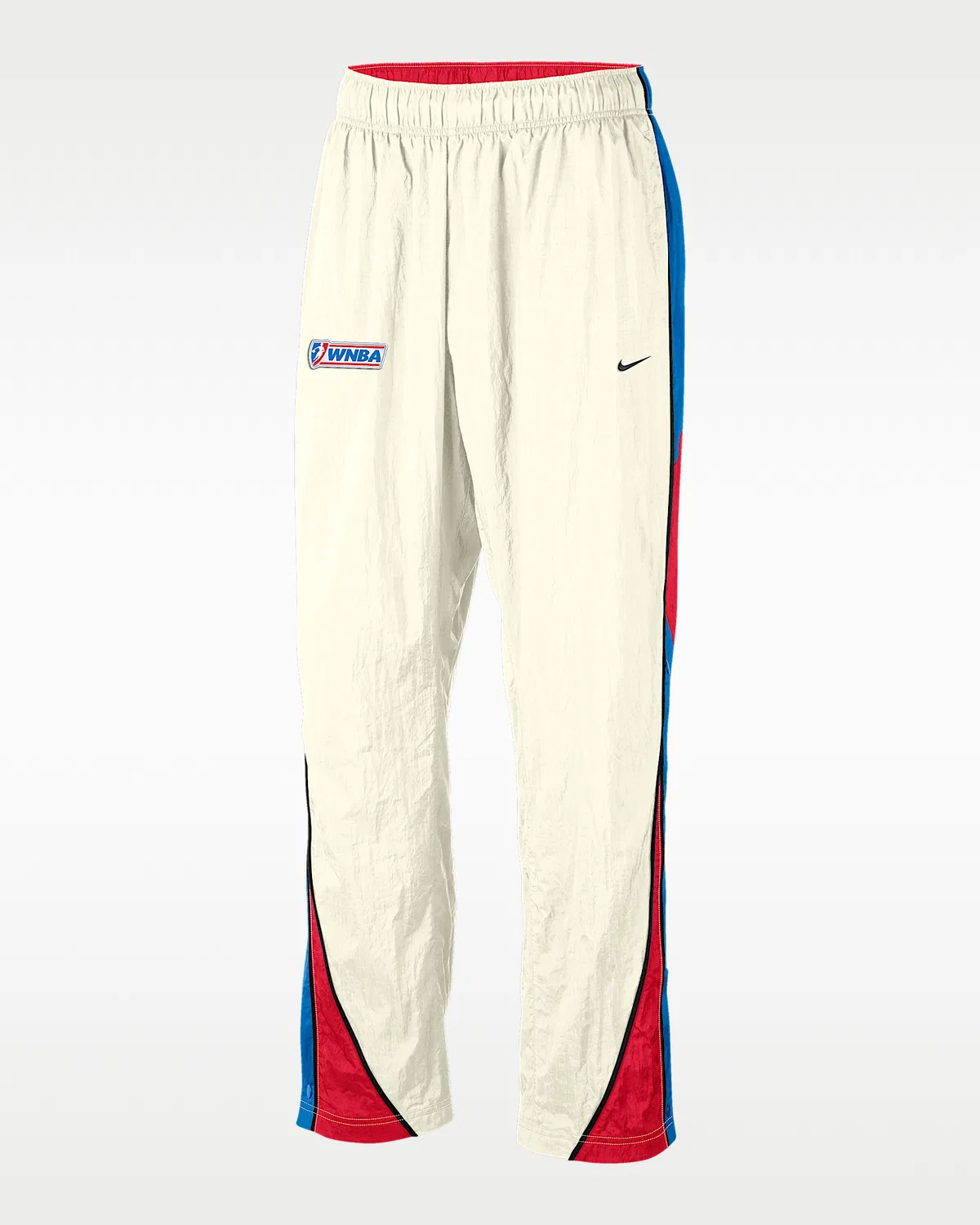 Nike Basketball Woven Tearaway Pants WNBA Legends, Sail/Action Red/Light Photo Blue/Black