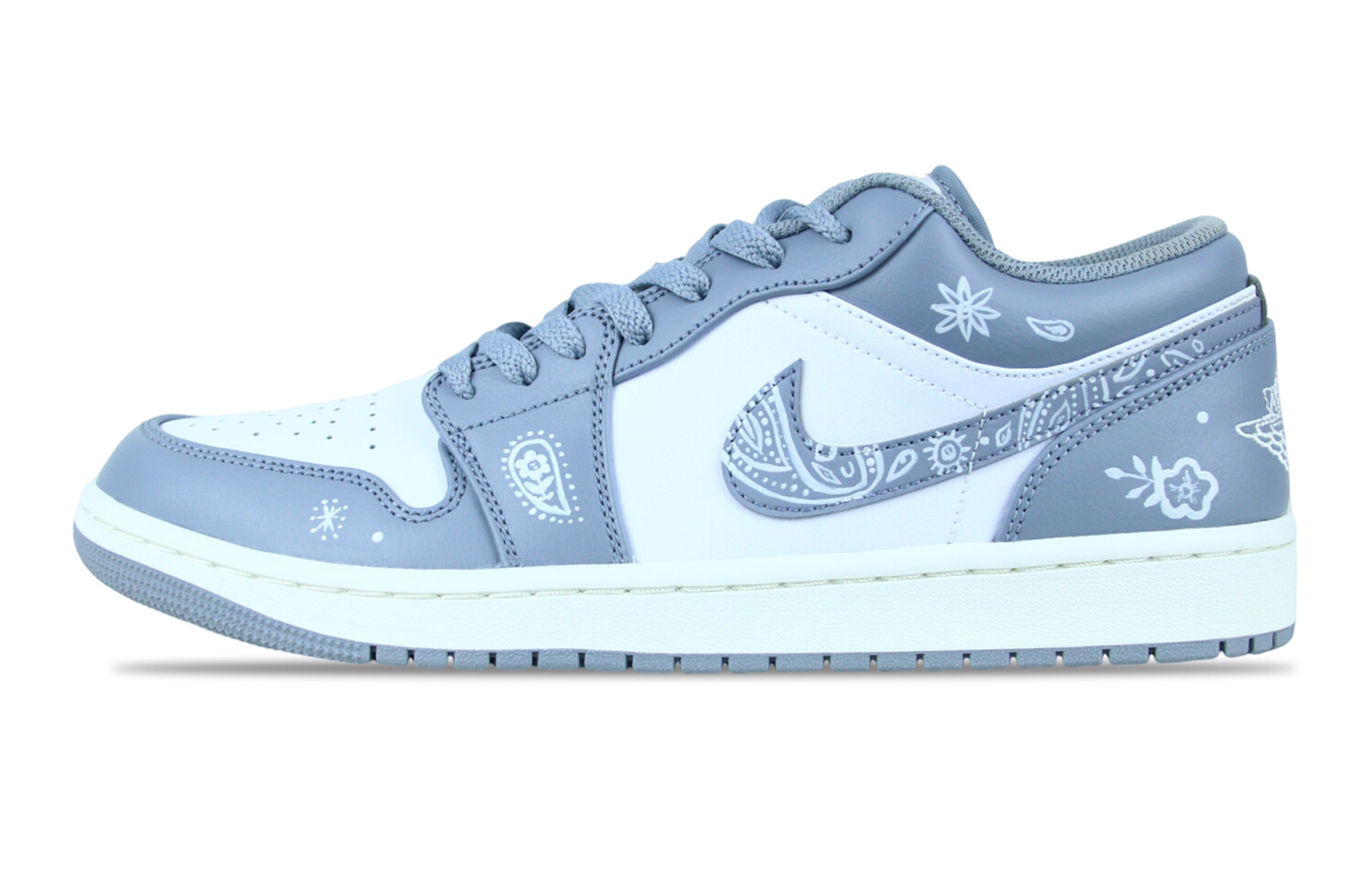 

Кроссовки Air Jordan 1 Vintage Basketball Shoes Men Low-top Blue, светло-серый
