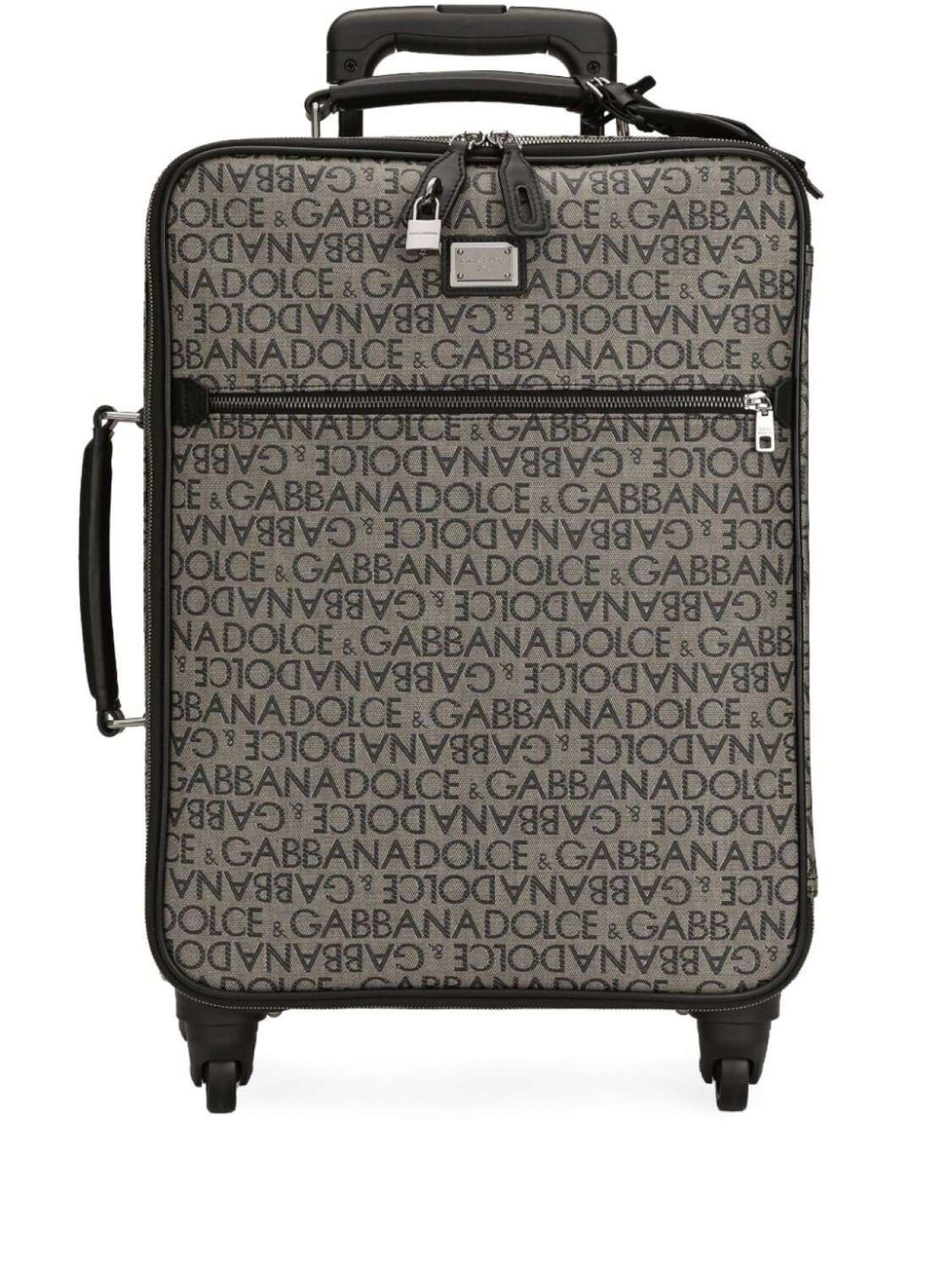 

Dolce & Gabbana чемодан с жаккардовым логотипом, серый