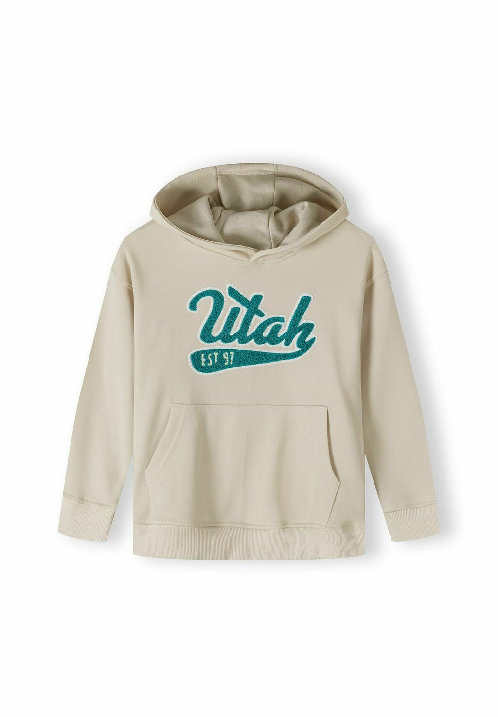 

Толстовка OVERSIZED WITH KANGAROO POCKET con cappuccio MINOTI, слоновая кость