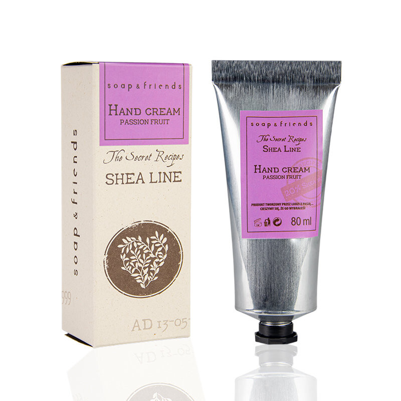 

Soap&Friends, Крем для рук с маслом ши, Пассифлора, 80мл
