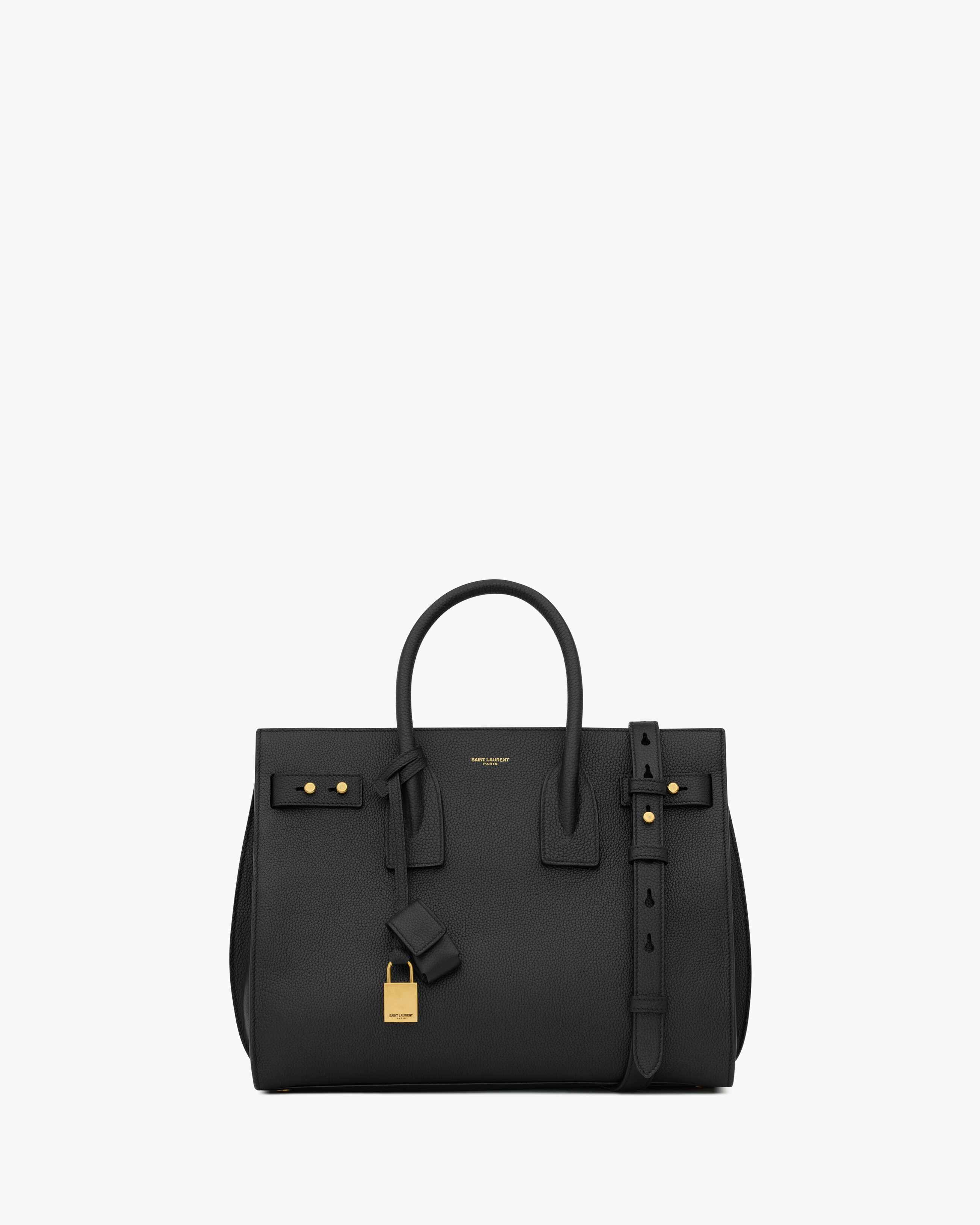 

Сумка Sac de Jour из мягкой кожи Saint Laurent, черный
