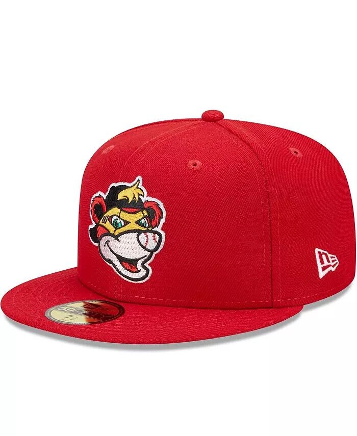 

Мужская красная приталенная шляпа Indianapolis Indians Marvel x Minor League 59FIFTY New Era