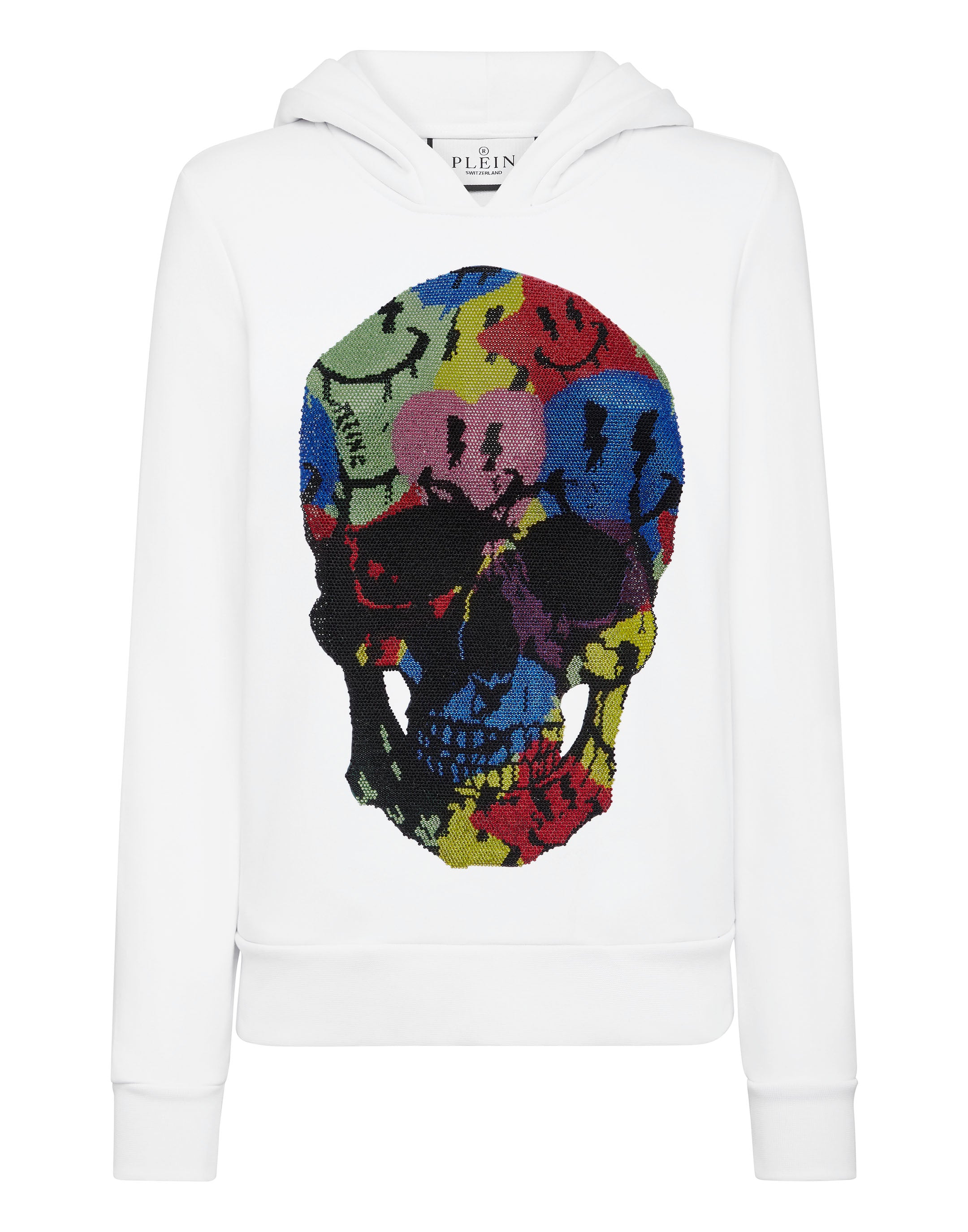 

Толстовка с капюшоном Smile PHILIPP PLEIN, белый
