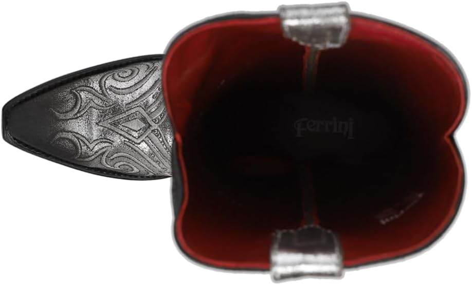 Женские западные сапоги Ferrini с тиснением Ferrini Italia, черный — фото 4