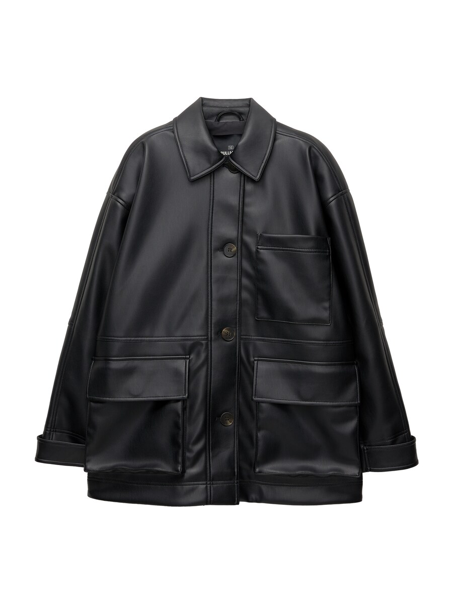 

Куртка межсезонная Pull&Bear, черный