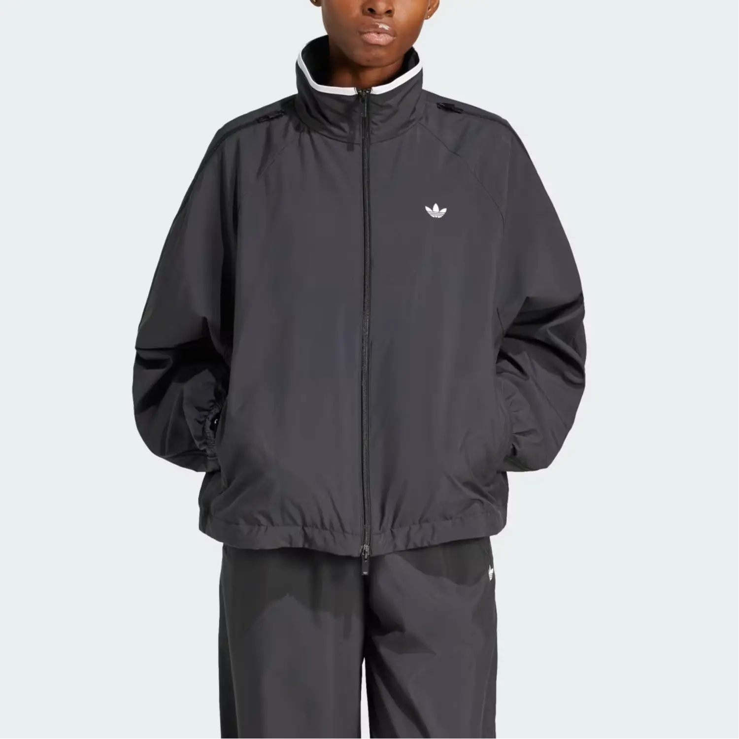 Adidas Originals Женская застёгивающаяся спортивная кофта Adidas Adilenium Season 3 чёрная, Black — фото 4