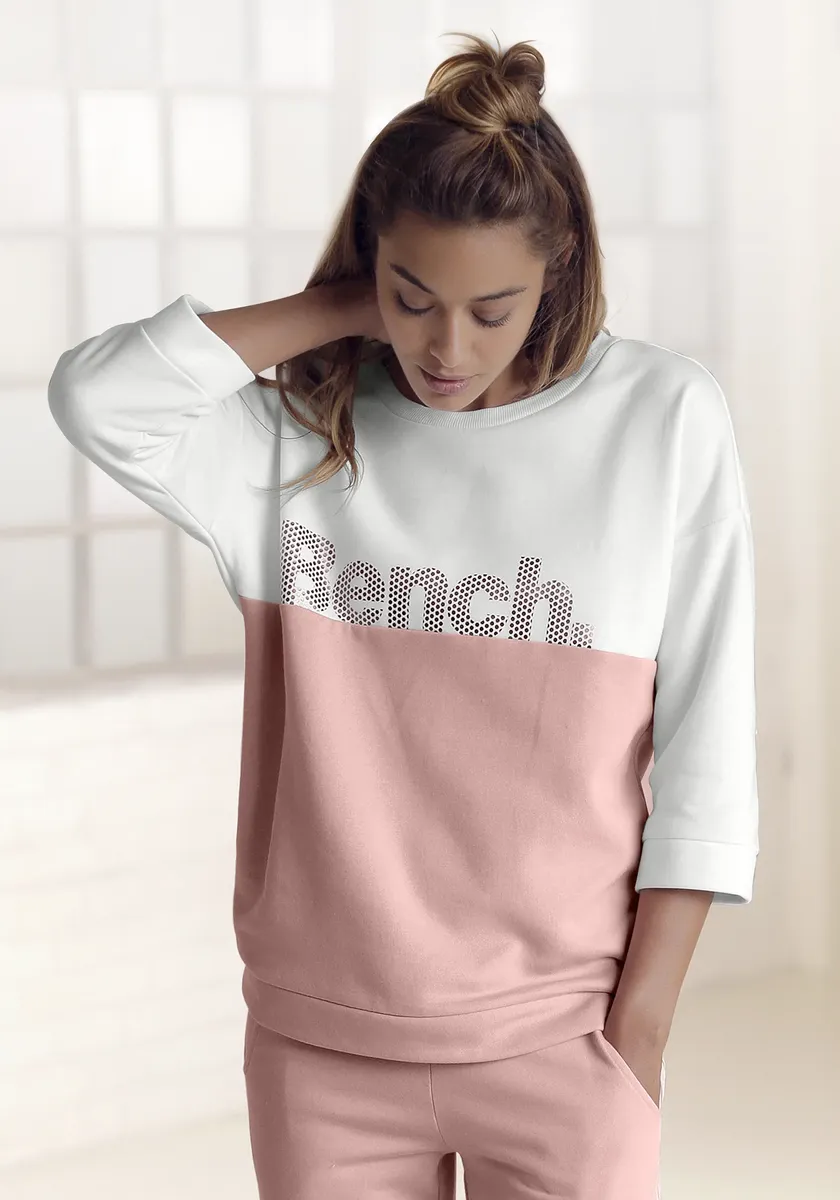 

Bench Толстовка с цветовыми блоками, одежда для отдыха, костюм для отдыха, цвет Apricot-Ecru
