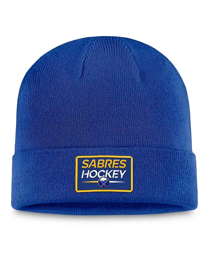 

Мужская аутентичная профессиональная вязаная шапка Royal Buffalo Sabres с манжетами Fanatics