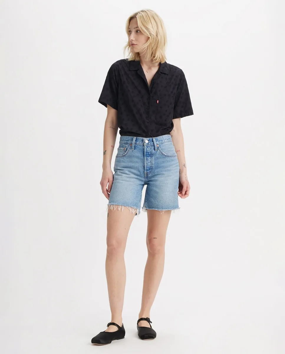 

Женские шорты-варгас 501 средней длины, легкие Levi's, синий