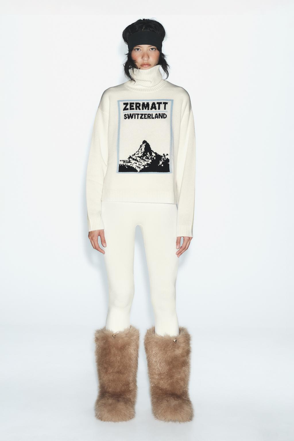 

Тепловые леггинсы из лыжной коллекции thermolite ZARA, экрю