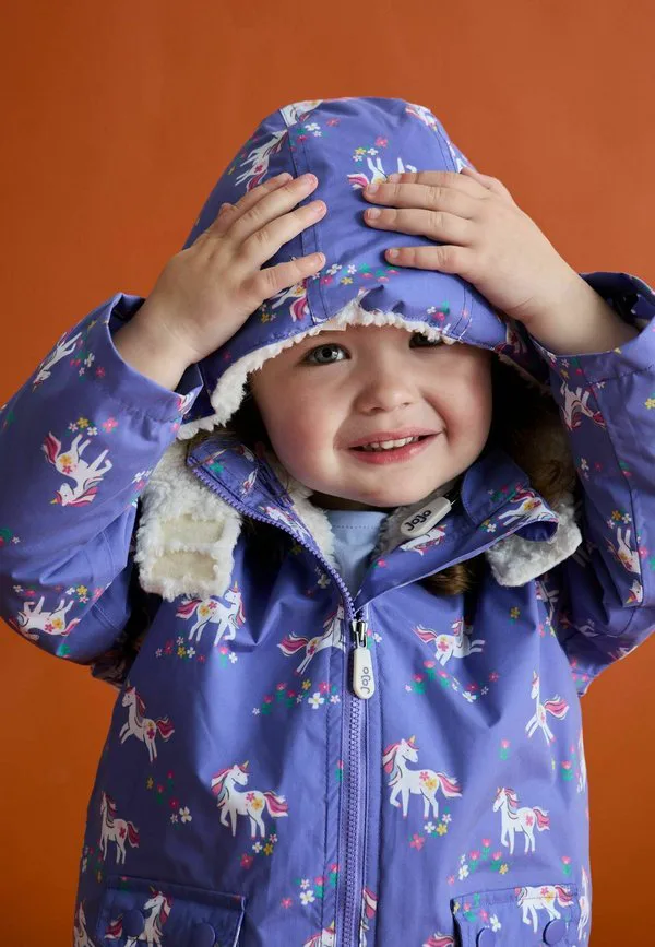 Водонепроницаемая зимняя куртка 4 в 1 стандартного кроя Jojo Maman Bébé, Purple — фото 2