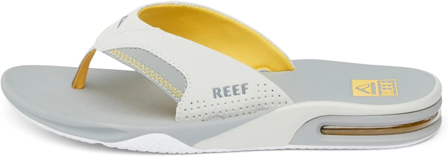Сандалии с открывалкой для бутылок мужские, REEF, желтый/серый