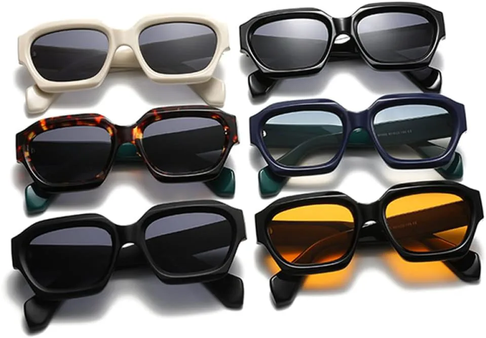 

Мужские солнцезащитные очки с градиентным покрытием UV400, ретро-многоугольные солнцезащитные очки, женские солнцезащитные очки generic, Glossy Black Orange