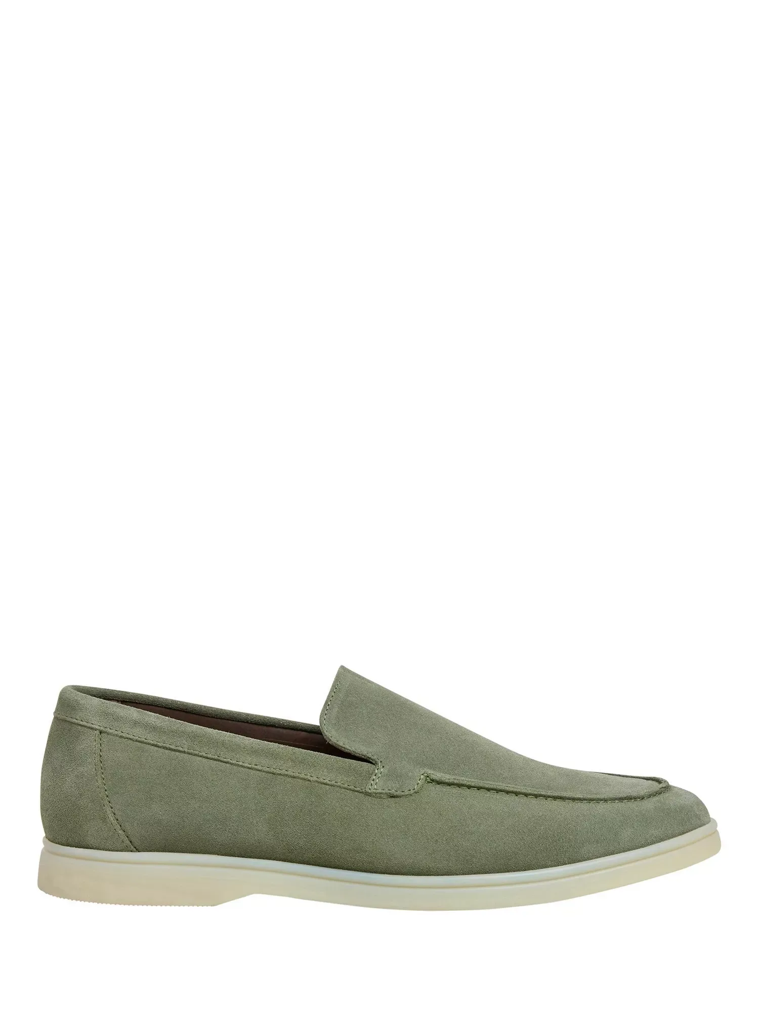 Лоферы Martin из гладкой замши Hackett London, Sage Green