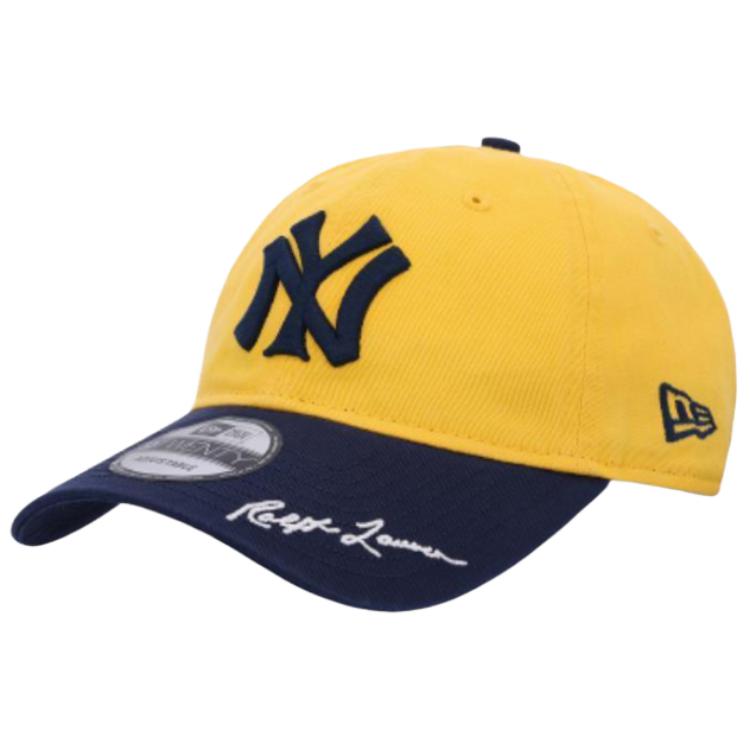

Хлопковая бейсболка унисекс желтая New Era, желтый