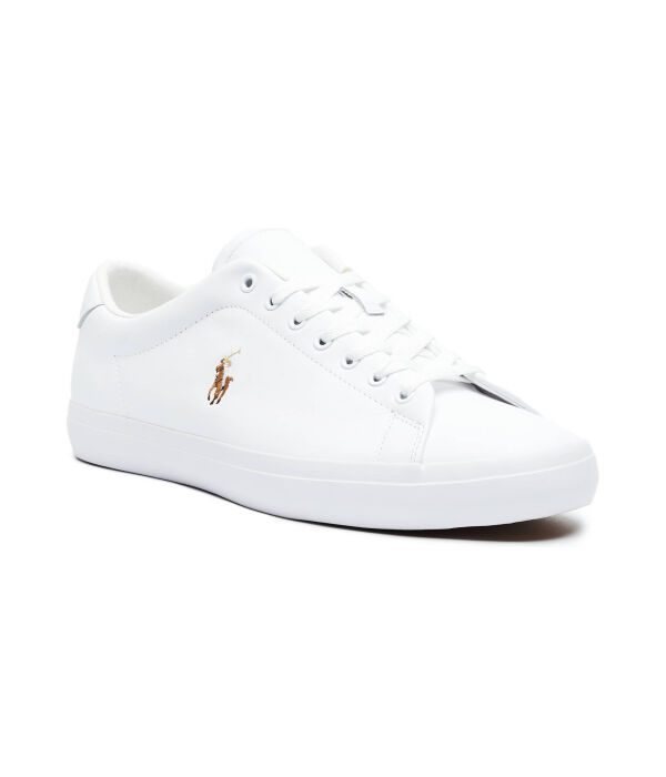 Кожаные кеды лонгвуд Polo Ralph Lauren, белый