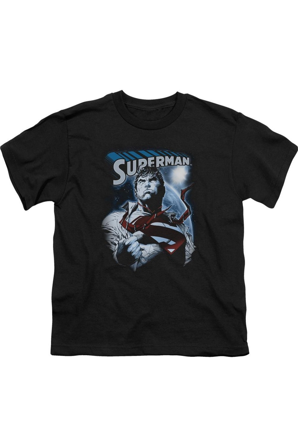 

Футболка с коротким рукавом для детей "Superman: Защитник Земли" Gildan, черный