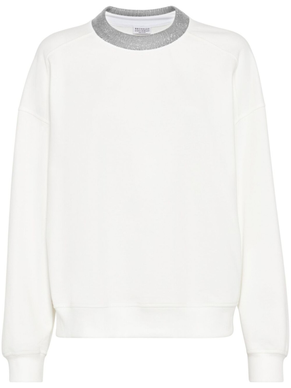 

Brunello Cucinelli толстовка с декором Monili, белый