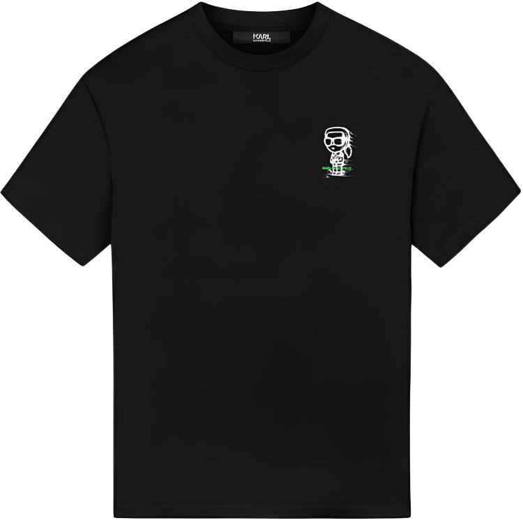 

Karl Lagerfeld / Karl Lagerfeld Jeans Мужская черная футболка KARL LAGERFELD, Черный, Karl Lagerfeld / Karl Lagerfeld Jeans Мужская черная футболка KARL LAGERFELD