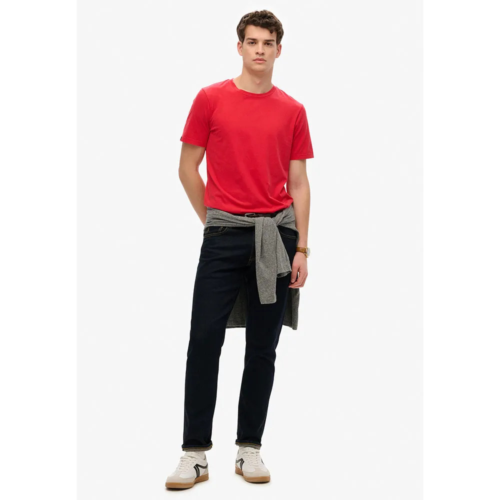 Футболка с коротким рукавом Superdry Raw Edge Slub, красный — фото 3