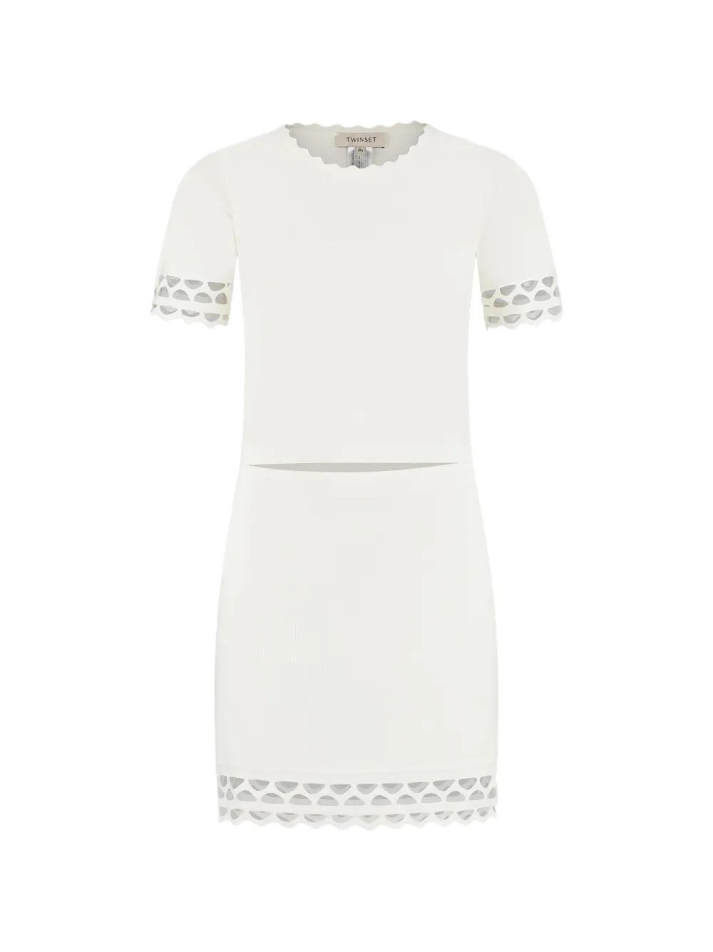 

Платье с короткими рукавами Twinset Kids, белый