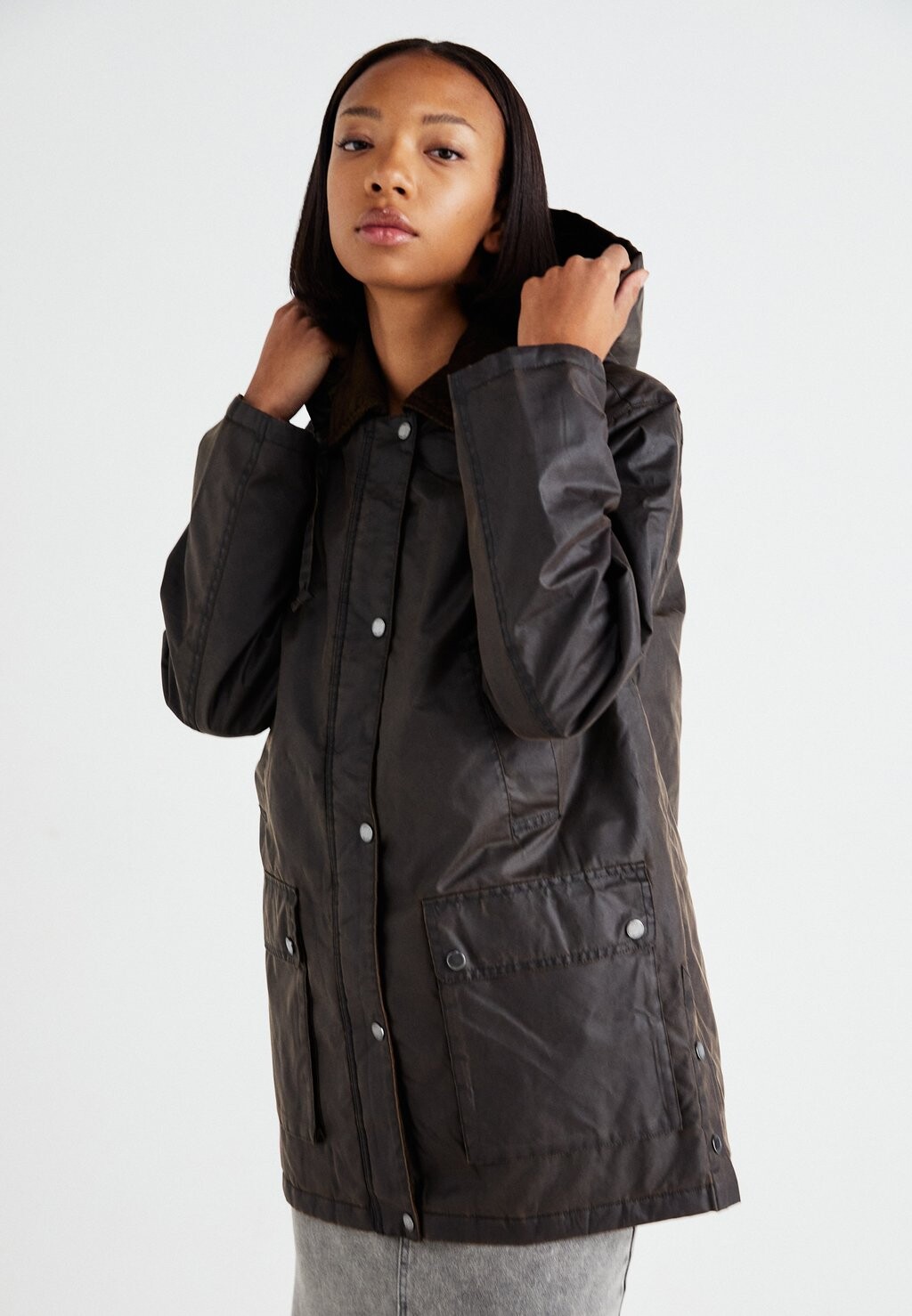 

Легкая куртка ONLMOUNTAIN HOOD WASHED JACKET ONLY, темно-серый