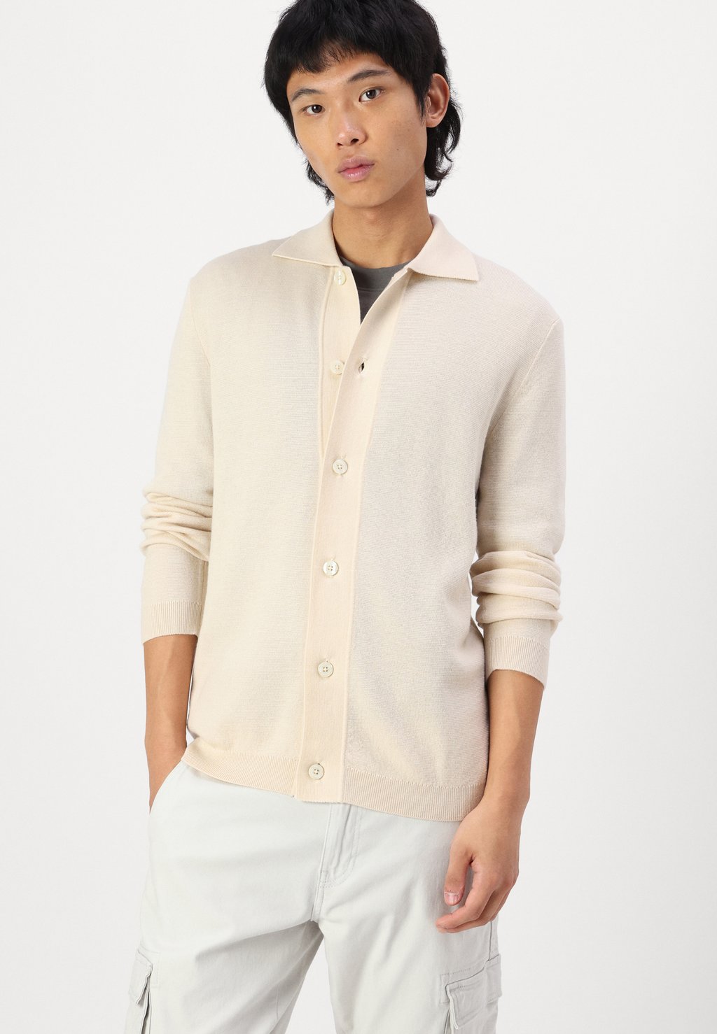 

Кардиган SLHTRAY LS BUTTON Selected Homme, бежевый