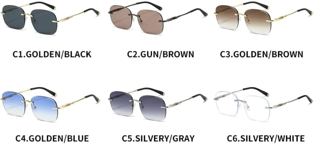 

Солнцезащитные очки для мужчин и женщин - защита UV400 - градиентные линзы, овальная оправа, для занятий спортом на открытом воздухе и вождения DSVIGF, Silvery White