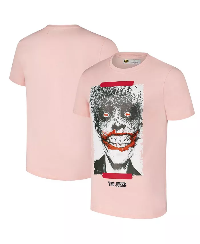 

Мужская футболка с принтом "Бэтмен и Безумный Джокер" в светло-розовом цвете Freeze Max