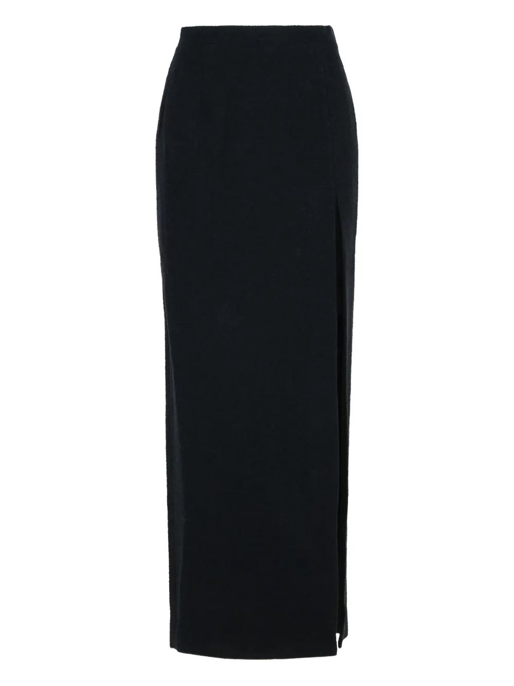 

Юбка из смесовой шерсти с боковыми разрезами Alessandra Rich, черный