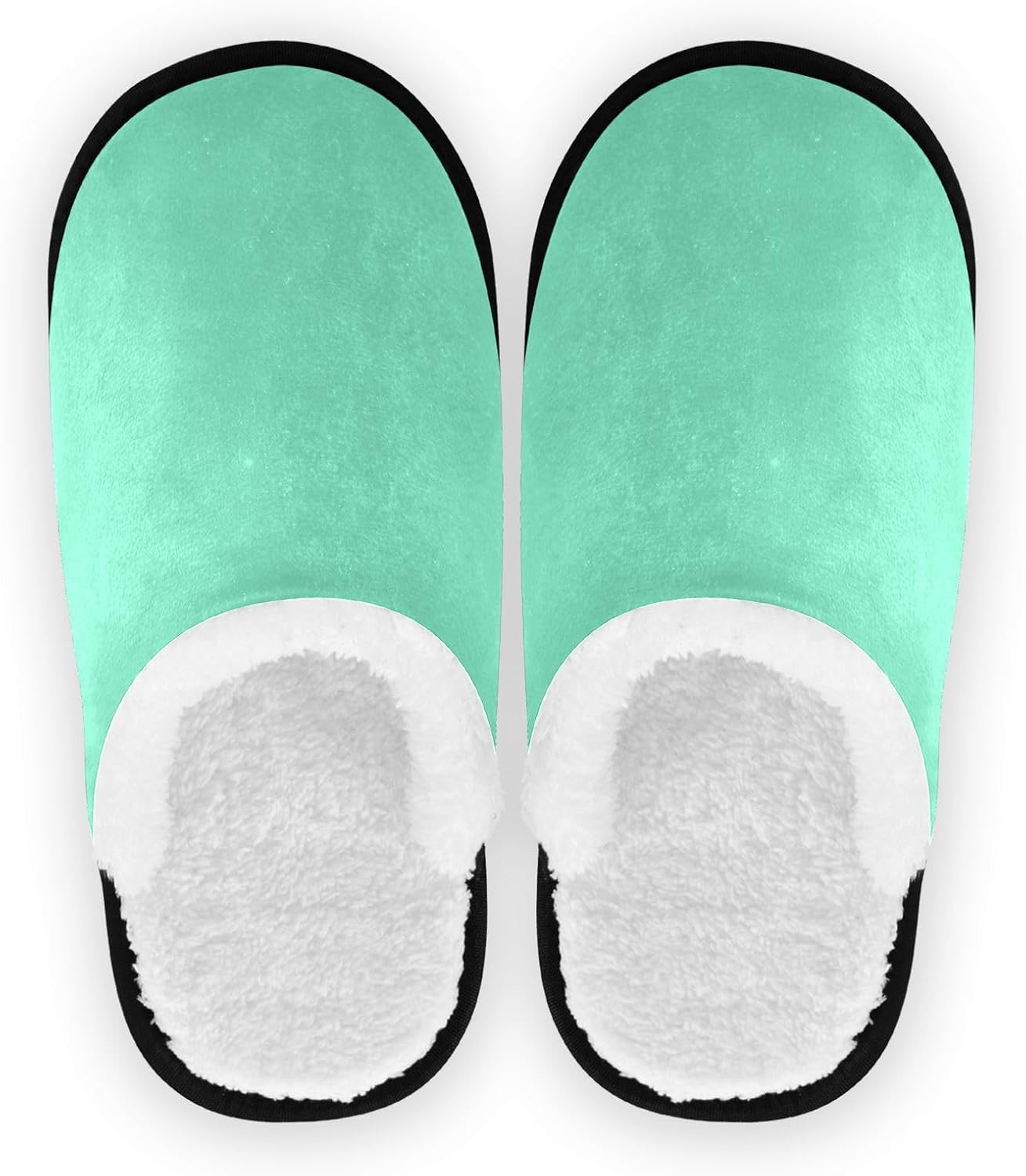 

Домашние тапочки UMIRIKO аквамариновые синие-зеленые для женщин и мужчин, моющиеся, с подошвой против скольжения, с мешком для хранения, для путешествий и спа, размер M 20