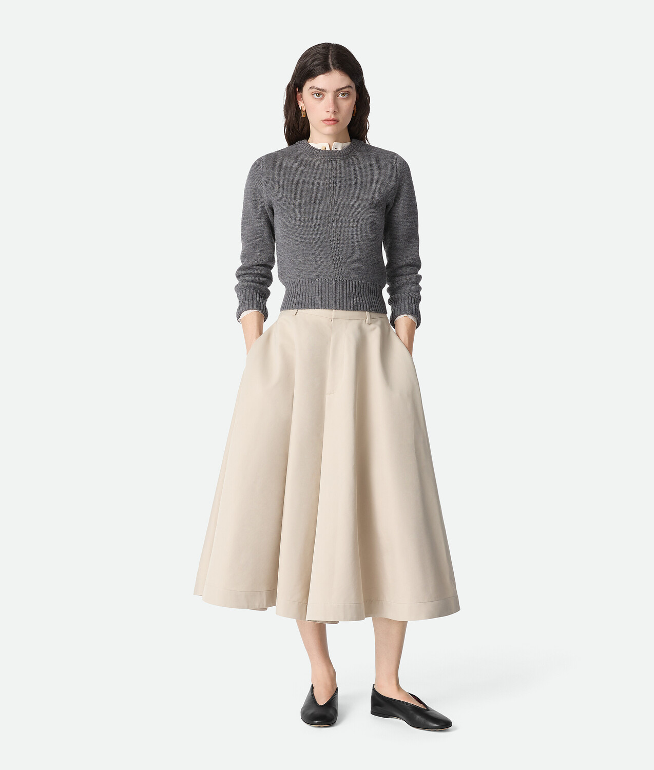 Rosa ballerina BOTTEGA VENETA, черный — фото 2