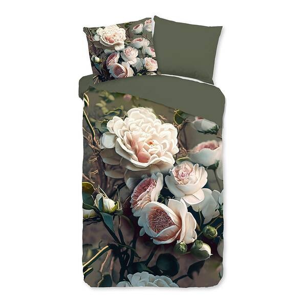 

Постельное белье Pure White Roses, 140x2x240 см цвет olive green