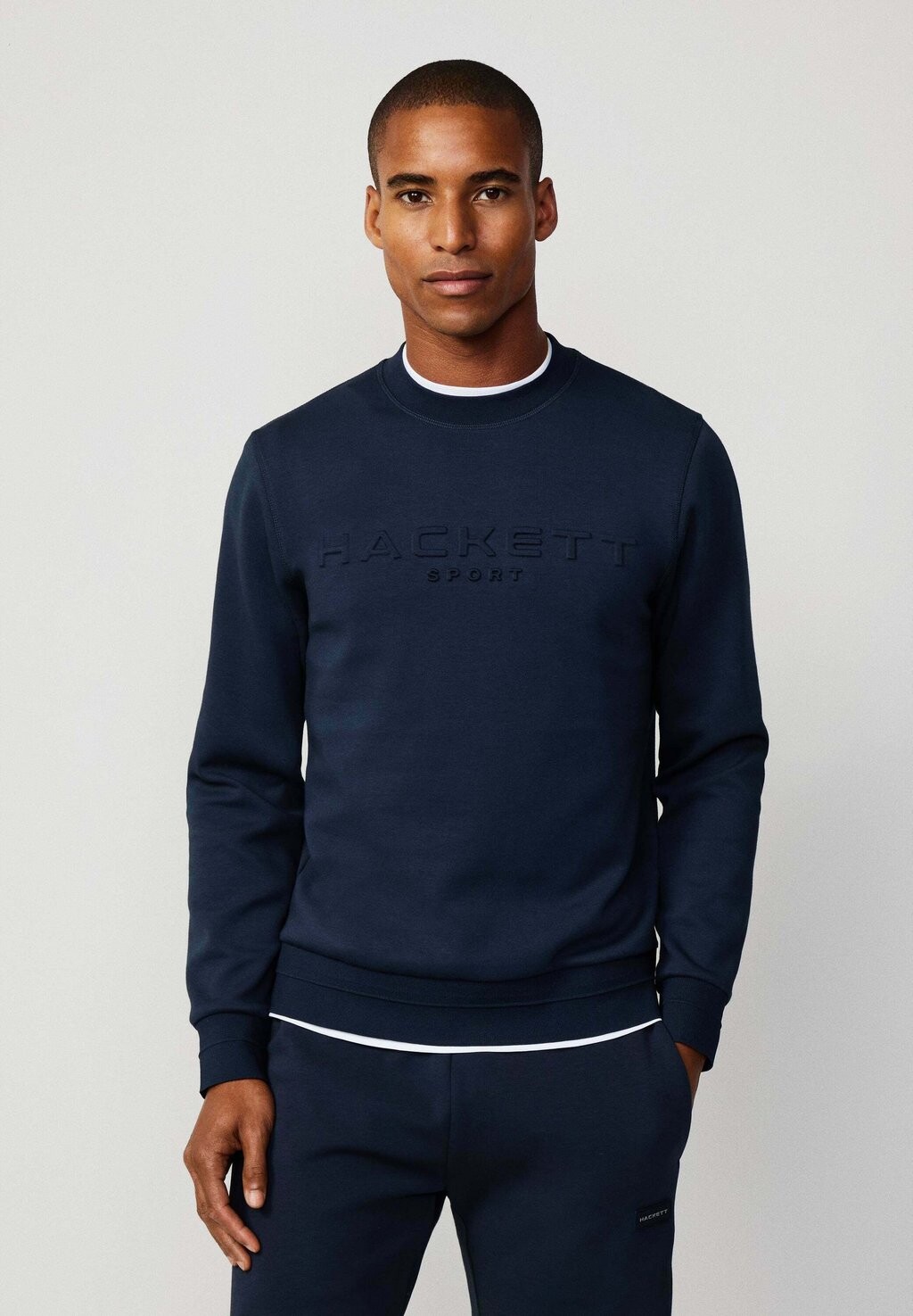 

Толстовка EMBOSSED CREW Hackett London, синий