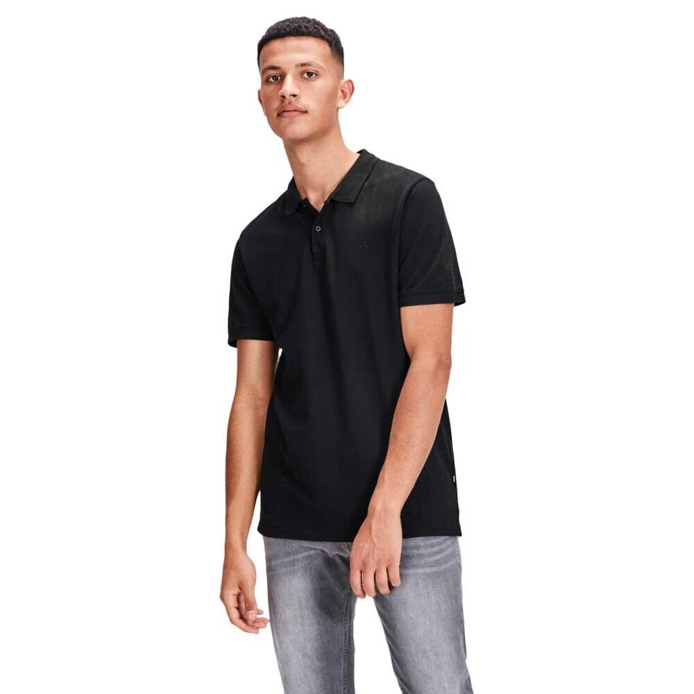 

Поло с коротким рукавом Jack & Jones Ebasic, черный