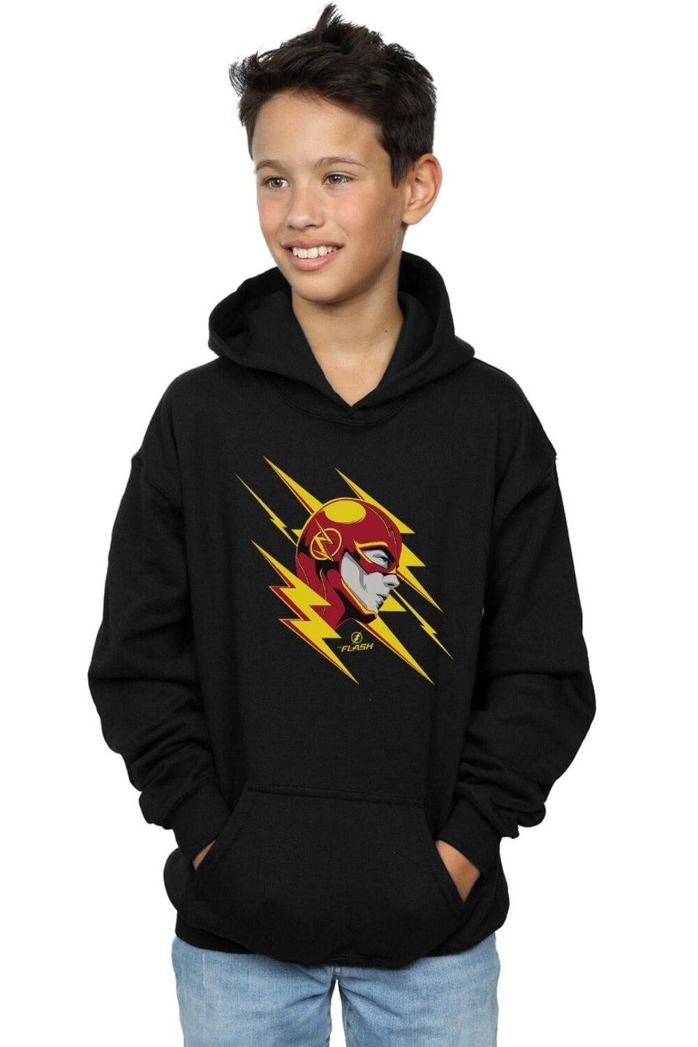 

Толстовка с портретом Flash Lightning DC Comics, черный
