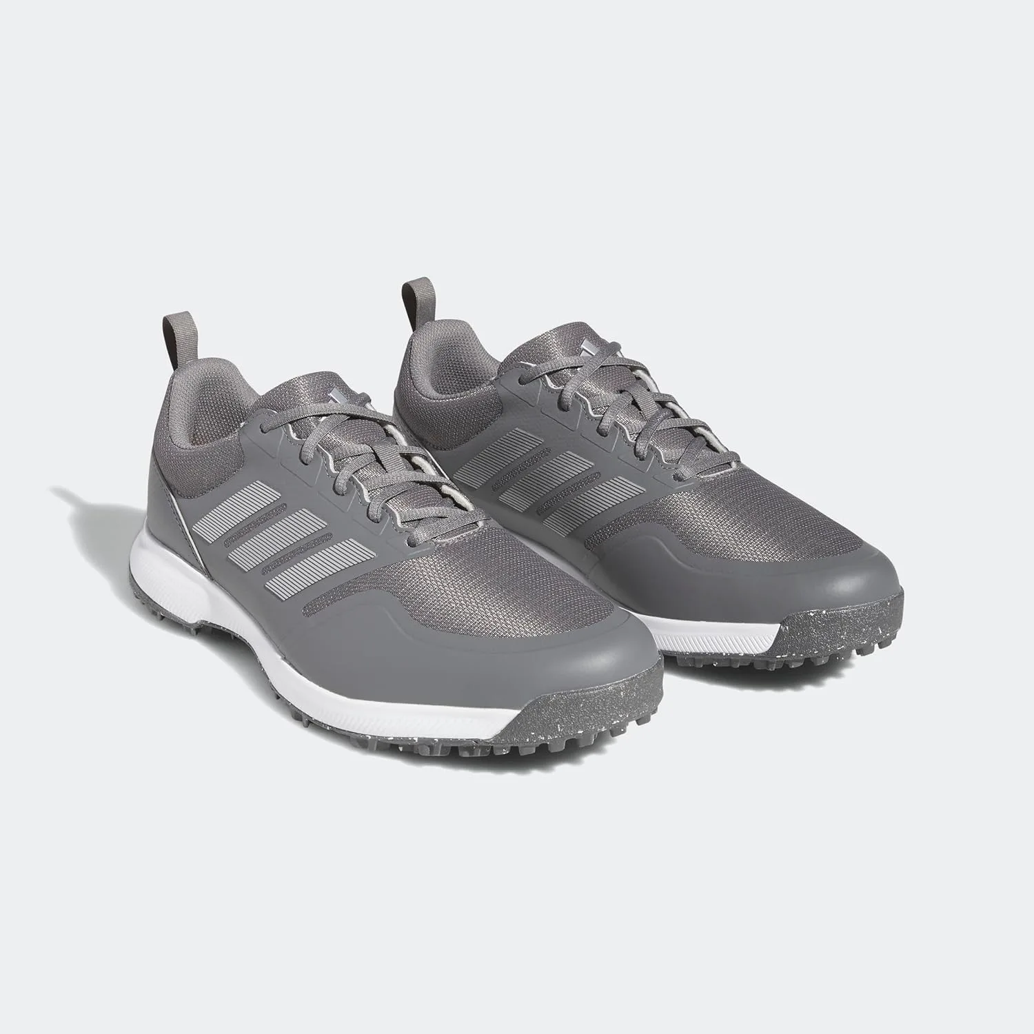 Мужские гольф-кроссовки Adidas Tech Response 3.0 без шипов, серый/металлик/золотой — фото 2