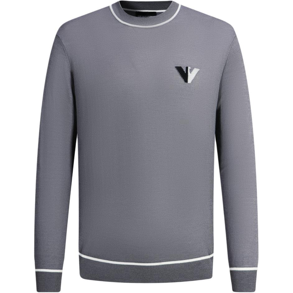 EMPORIO ARMANI FW24 Sweater Men's Purple Gray — фото 3