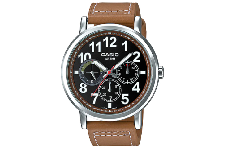 

CASIO Часы Men Standard Series Black Watch MTP-E309L-5AV, Black Dial