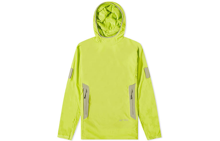Arcteryx Утеплённая толстовка Metric Insulated System с капюшоном, Aurora Green/Limelight — фото 3