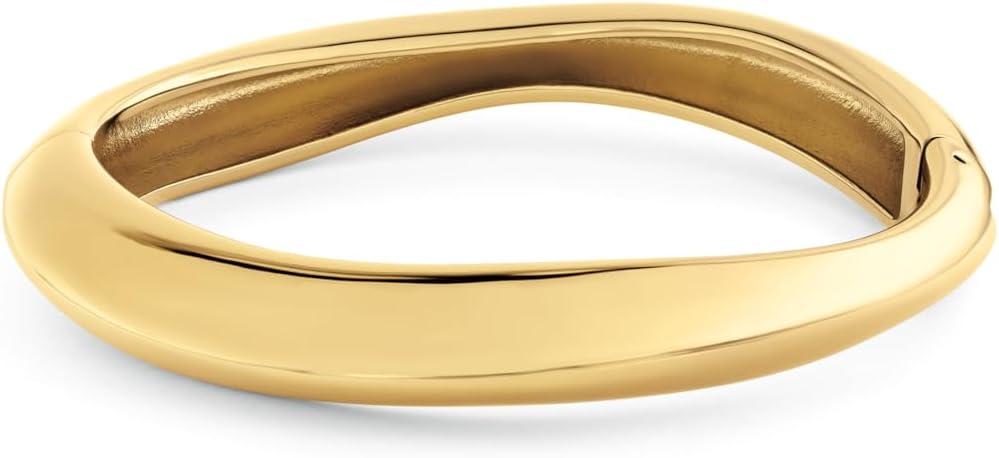 

Женский скульптурный браслет Calvin Klein - классическое минималистичное украшение на каждый день, Gold Plated