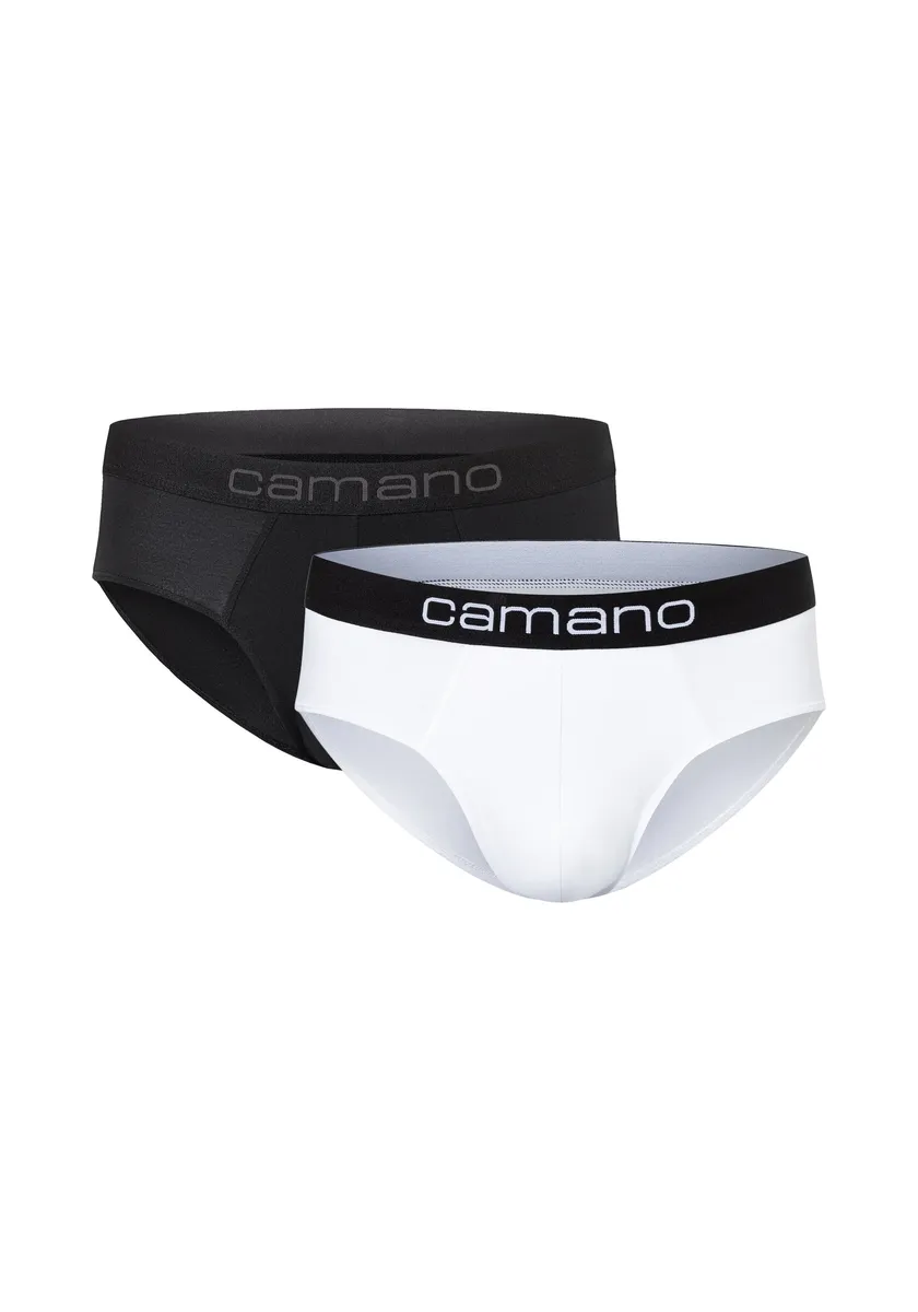 

Трусы Camano (2 шт.) с эластичным поясом с логотипом, цвет Mi X -White
