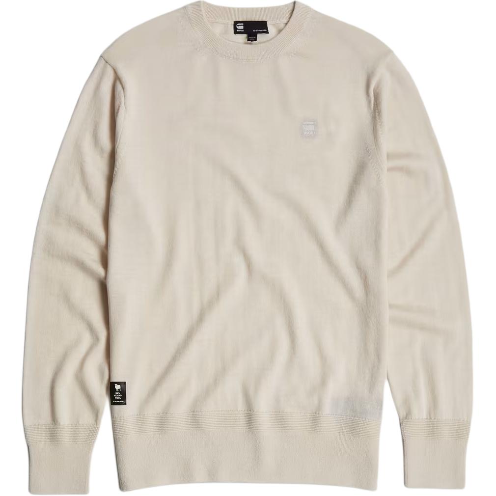 

Свитер G STAR RAW Premium Core из мериносовой шерсти G-STAR RAW, Ecru