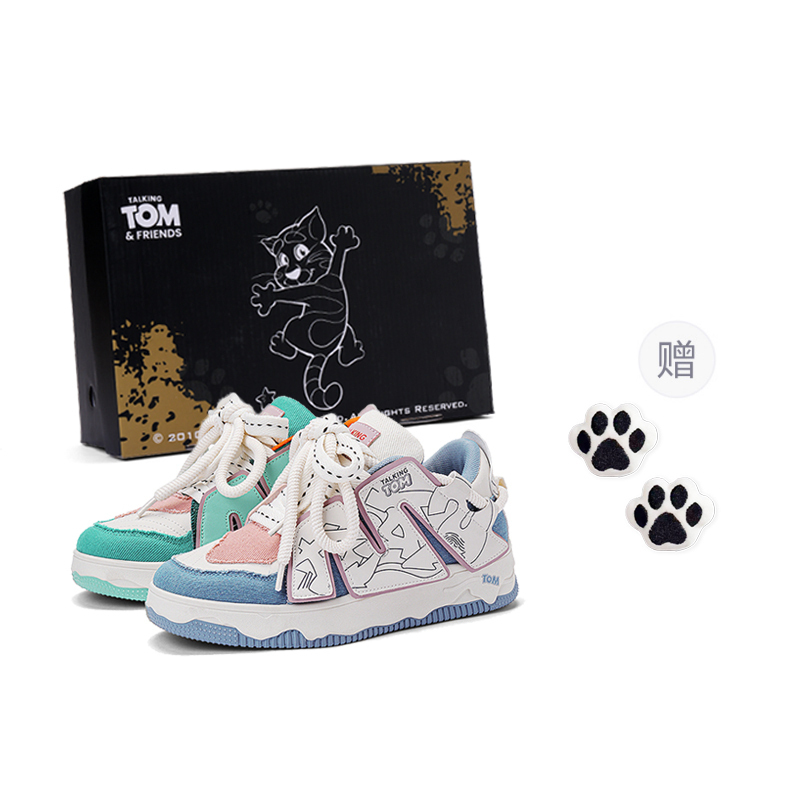 

TALKING TOM Теплые противоскользящие и износостойкие легкие дышащие низкие скейтерские кроссовки унисекс "Зеленая непарность" с обновленной пряжкой