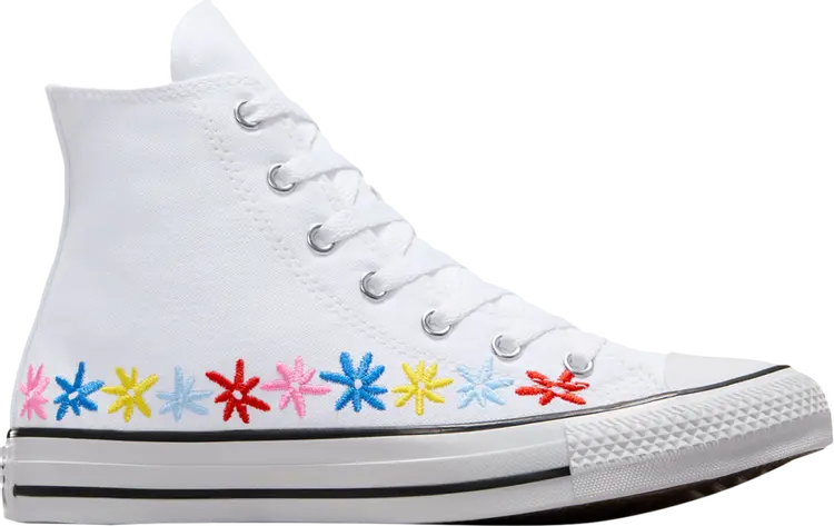 

Кроссовки Chuck Taylor All Star High GS 'Floral', белый