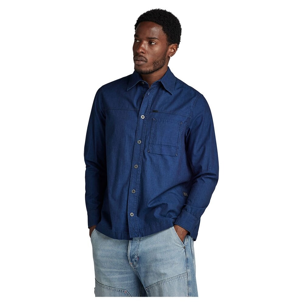 

Рубашка G-Star 1-Pocket Regular Fit, синий