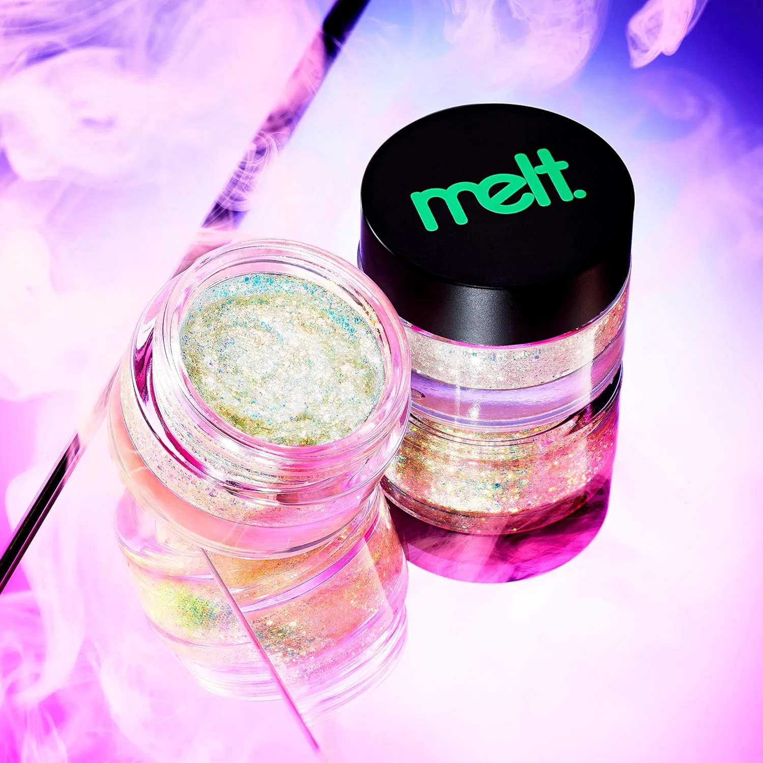 Блеск для тела Kaleidos Body Glitter Melt, черный — фото 2